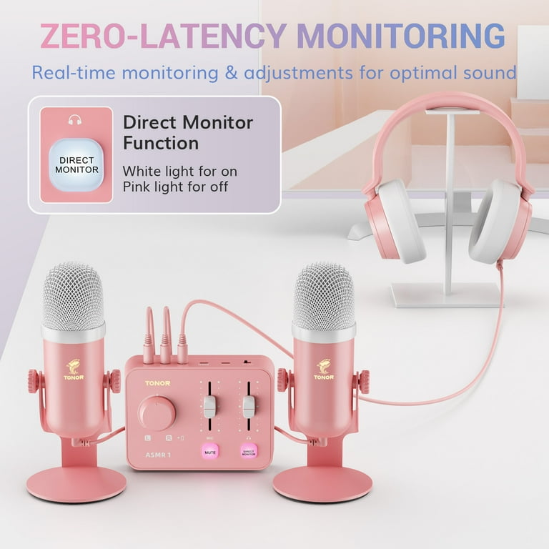 ASMR Microphone Equipment Bundle with Audio Interface, Immersive