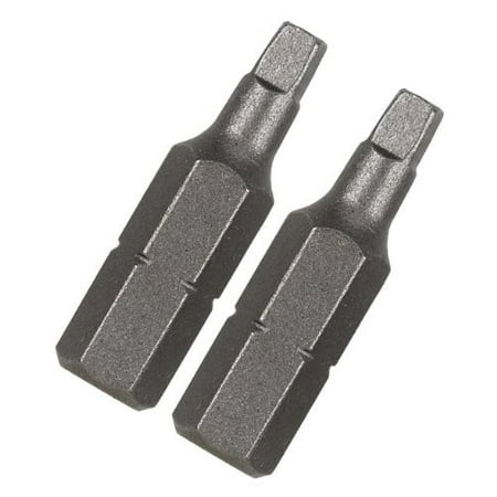 15338 Type Square Recess Size Number 1 with 1-Inch Length Extra Hard Screwdriver Bit, 2 Pieces Per Card, Use with sockets for fast, easy driving.., By Vermont
