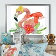 thumbnail image 1 of Designart Christmas Lama Ready For Santa II Tropical Framed Wall Art, 1 of 4