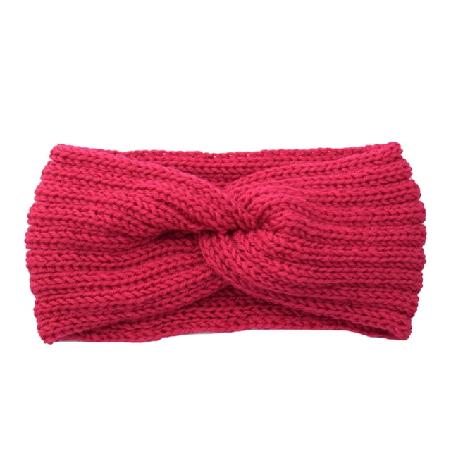 Bandeau Extensible Doux pour Oreilles Femmes Hiver Tricot Torsadé Bandeaux Cheveux