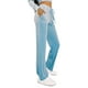 thumbnail image 4 of Lucakuins Mujeres Zip Up Hoodie Casual Color sólido Terciopelo Manga larga Sudadera / Pantalones de chándal con cordón con bolsillos Lucakuins  moda, 4 of 9