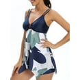 thumbnail image 4 of BIKINX Women's Plus Size Swimsuits Tankini Bathing Suits for Women Tummy Control Swim Dress Two Piece Swimwear with Shorts, 4 of 6