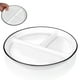 thumbnail image 1 of Plato de cerámica, plato dividido, plato de postre, plato de ensalada, plato llano, plato para servir comida, 1 of 8