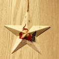 thumbnail image 4 of 4 piezas Exquisito Papá Noel de hierro forjado, muñeco de nieve, colgante de estrella de cinco puntas, adornos para árboles de Navidad, suministros para fiestas, 4 of 5