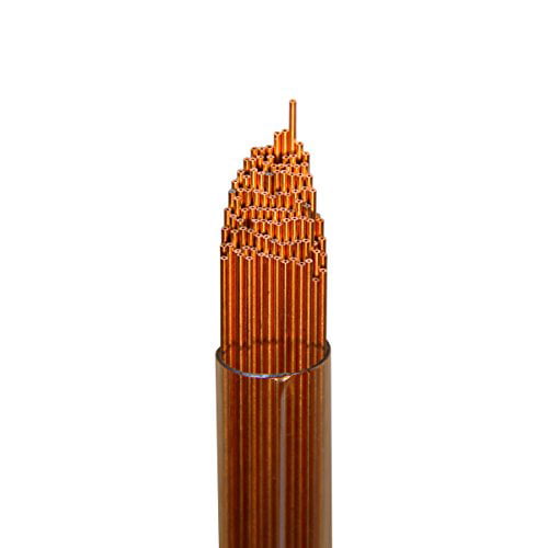 100 Pieces Wire Guy Supply 1.0mm Copper Single Channel EDM Drill Tubes 400mm Small Micro Hole Popper Electrodes Rods 