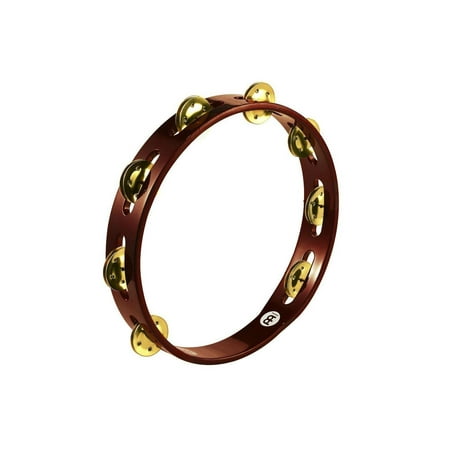 Meinl Percussion Traditional Wood Single Row Tambourine - Brass Jingles