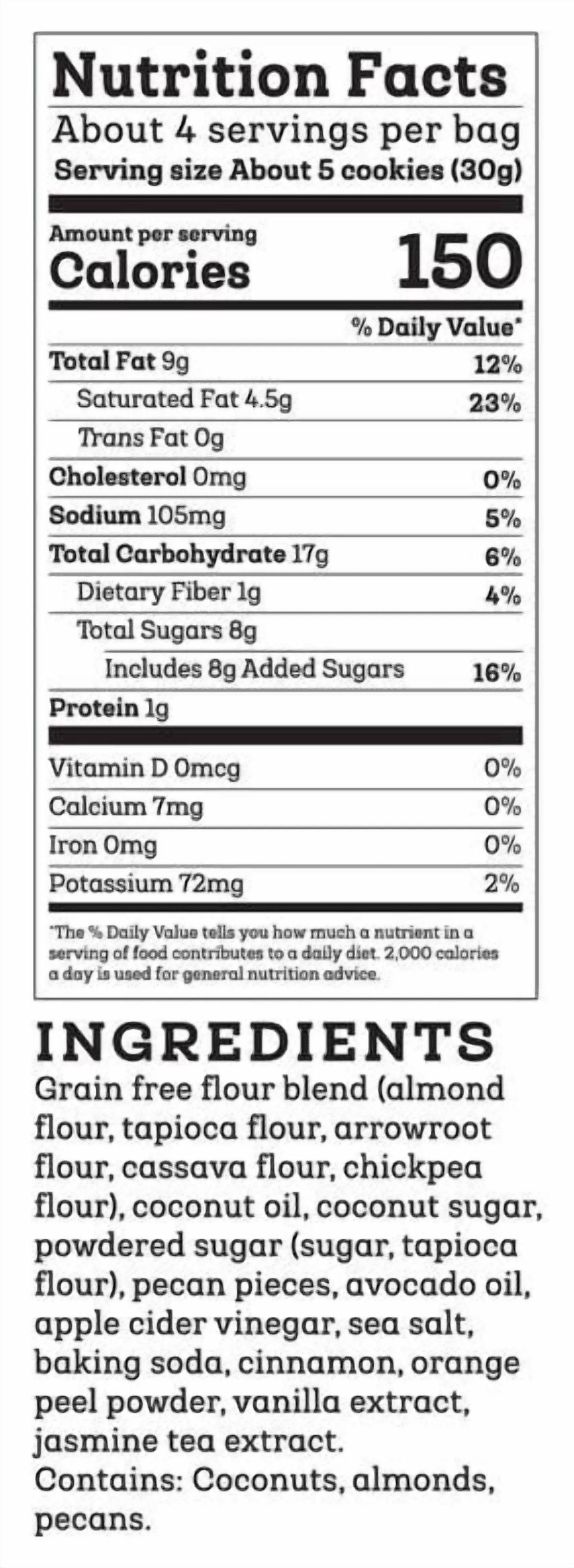 Siete Grain Free Mexican Wedding Cookies (6 Bags)