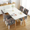 thumbnail image 3 of Chic Paisley Bohemian Dining Chair Covers 4 Pack Vintage Floral Ethnic Retro Colorful Pattern Washable Polyester Stretch Slipcovers Removable Protector for Artistic Home, 3 of 7