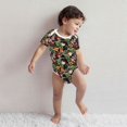 thumbnail image 4 of Honeii Watercolor Tropical Flowers Pattern unisex-baby Short-sleeve Bodysuit,One-piece Bodysuit 100% Organic Cotton-3 Months, 4 of 7