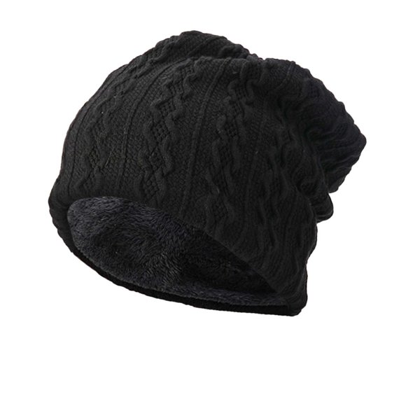 cfhntfmh Beanie Hats for Men Women Winter Warm Fleece Lined Slouchy Knit Beanie Hat Soft Stretch Caps