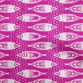 thumbnail image 1 of oneOone Viscose Chiffon Fuschia Pink Fabric Asian Block Fish Fabric For Sewing Printed Craft Fabric By The Yard 42 Inch Wide, 1 of 4