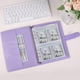 thumbnail image 3 of Gogcaro 100 Envelopes Money Saving Challenge, 100 Envelope Challenge Binder, Easy and Fun Way to Save $5,050, Savings Challenges Budget Book Binder with Cash Envelopes for Office,Home,School (Purple), 3 of 7