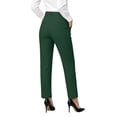 thumbnail image 4 of Ninixx Womens Straight Leg Business Casual Slacks Elastic Waist Dressy Trousers with Pockets Work Office Outfits for Daily Wear, 4 of 5
