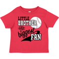 thumbnail image 3 of Inktastic Little Brother and Biggest Fan Baseball Family Fan Boys or Girls Toddler T-Shirt, 3 of 5
