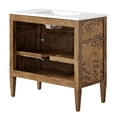 thumbnail image 4 of Modway Elysian 36" Wood Bathroom Vanity in White Brown, 4 of 10
