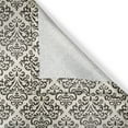 thumbnail image 6 of Ambesonne Damask Grommet Curtain, Swirl Motif, 50" x 54", Cream Black, 6 of 6