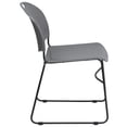 thumbnail image 5 of Scranton & Co Stacking Chair with Black Frame in Gray, 5 of 7
