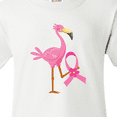 thumbnail image 4 of Inktastic Breast Cancer Pink Ribbon Flamingo Youth T-Shirt, 4 of 5