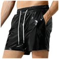 thumbnail image 2 of Xudanell Mens Loose-fit Casual Work Shorts Travel Casual Shorts Drawstring Shorts with Multi Pockets Summer Casual Shorts FOR Beach Jogging Leisure,L, 2 of 4