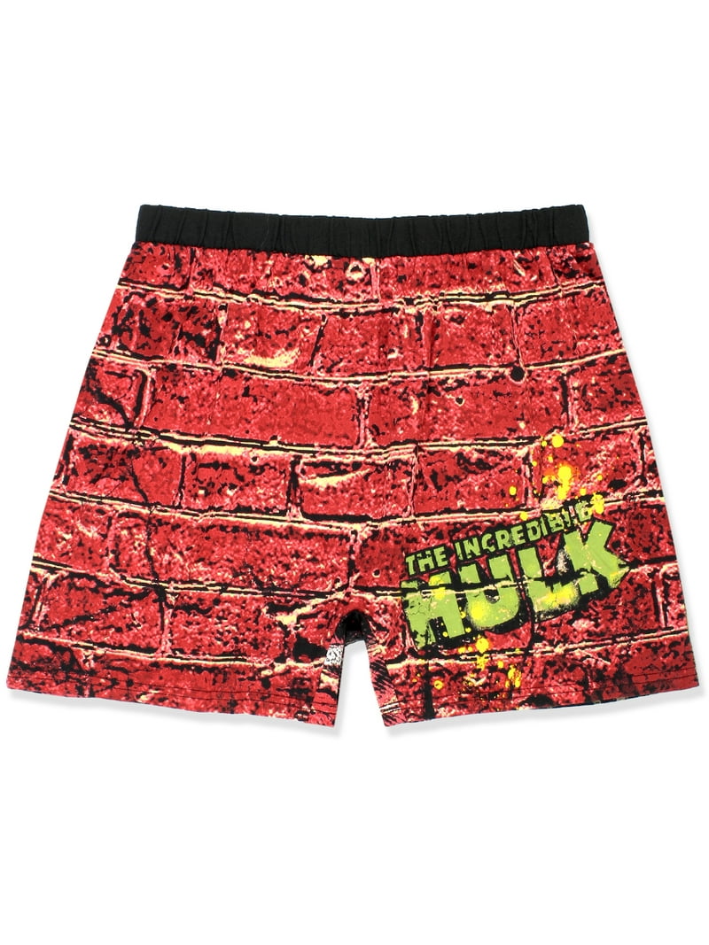 【Bristol】【UNDER LAYER 】【希少】【超ビッグロゴ】 The Incredible Hulk Smash Men's Male Boxer Shorts 17MV247MBXYT