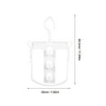 thumbnail image 2 of OULII 2 Pcs Chandail à Capuchon en Plastique Blanc Pliable Extensible Porte-Vêtements, 2 of 8