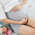 thumbnail image 5 of Women Maternity Shapewear Seamless Pregnancy Underwear for Dress High Waist Over Belly Bump Support Mid-Thigh Panties, 5 of 7