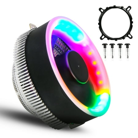 TSV 5 Color LED CPU Cooler Fan Heatsink for Intel LGA1156 / 1155 / 775 Socket, AMD (Best Cpu Cooler 775)