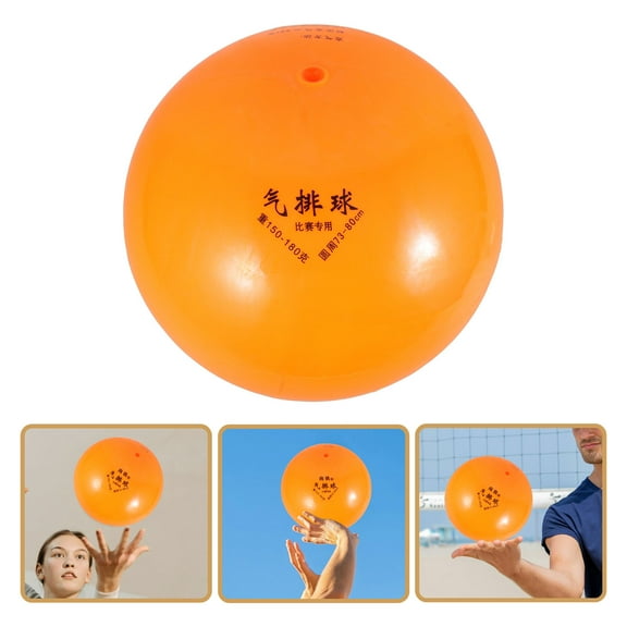 AURARMLET Soft Volleyball for Kids PVC Durable Training Ball Indoor and Outdoor Sports Orange 8.5 Inch