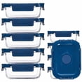thumbnail image 1 of TechGen Premium Borosilicate Glass Food Storage Containers with Snap Locking Lids, 10 pack, 1 of 8