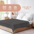 thumbnail image 5 of Jmr Usa Inc. Waffle Weave Thermal Bed Blanket-108x90 Twin Cotton Throw Blankets for Bed, Sofa, Bedroom Decor, Housewarming Gifts, Layering of Hotels & Hospital Bed SheetsCharcoal, 5 of 7