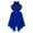 Royal Blue, variant on Junior Girls Sequined Irregular Ballet Lyrical Leotard Dress Hollow Waist Modern Jazz Dance Costume