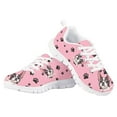 thumbnail image 4 of Pzuqiu Boston Terrier Little Girls Tennis Shoes Size 11 Breathable Kids Pink Sneakers Dog Paw Lightweight Running Shoes Animal Print, 4 of 7