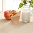 HEANUJJ 50Pcs Sturdy Paper Chinese Take Out Boxes Coffee Color with ...