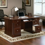 Sauder Palladia Engineered Wood 6-Drawers Executive Desk in Select Cherry