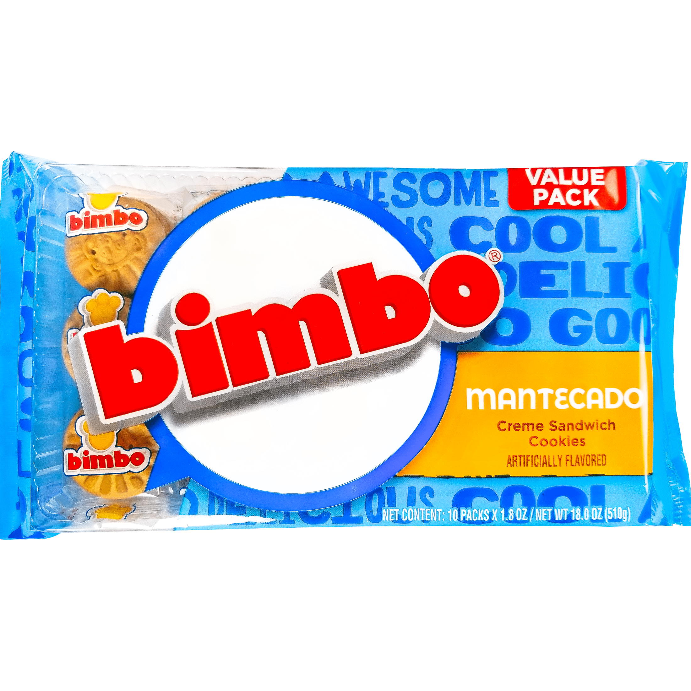 Bimbo Crème Sandwich Baked Cookies Vanilla with Ice Cream Flavor