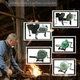 thumbnail image 6 of Blacksmith's Forge with Hand Blower for Knife Making Blacksmithing Forging Tools Equipment - Vintage Style Coal Forge Furnace with Pedal Type Handle, 6 of 8