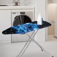 thumbnail image 2 of HELLHERO Blue Rose Heart Butterflies Iron Board Cover 3 Fasteners Elastic Edge Soft Ironing Cover 15x54 Inch(Not Heat Insulating), 2 of 5