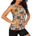 thumbnail image 2 of Fotbe Cute Cat Blusas Sin Mangas para Mujer – Estilo Casual, Corte Suelto, Slim-Fit, Cuello Redondo Deportivo, Tops de Verano para Gimnasio y Yoga-Large, 2 of 7