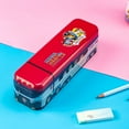 thumbnail image 3 of Lishi Large Capacity 3-Layer Cartoon Bus Pencil Case - Red - Ideal for Students and Home School, 3 of 5
