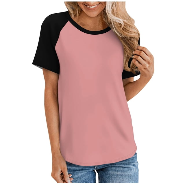 Birdeem Blouses pour Femmes Mode Féminine Col Rond Manches Courtes T-Shirt Décontracté