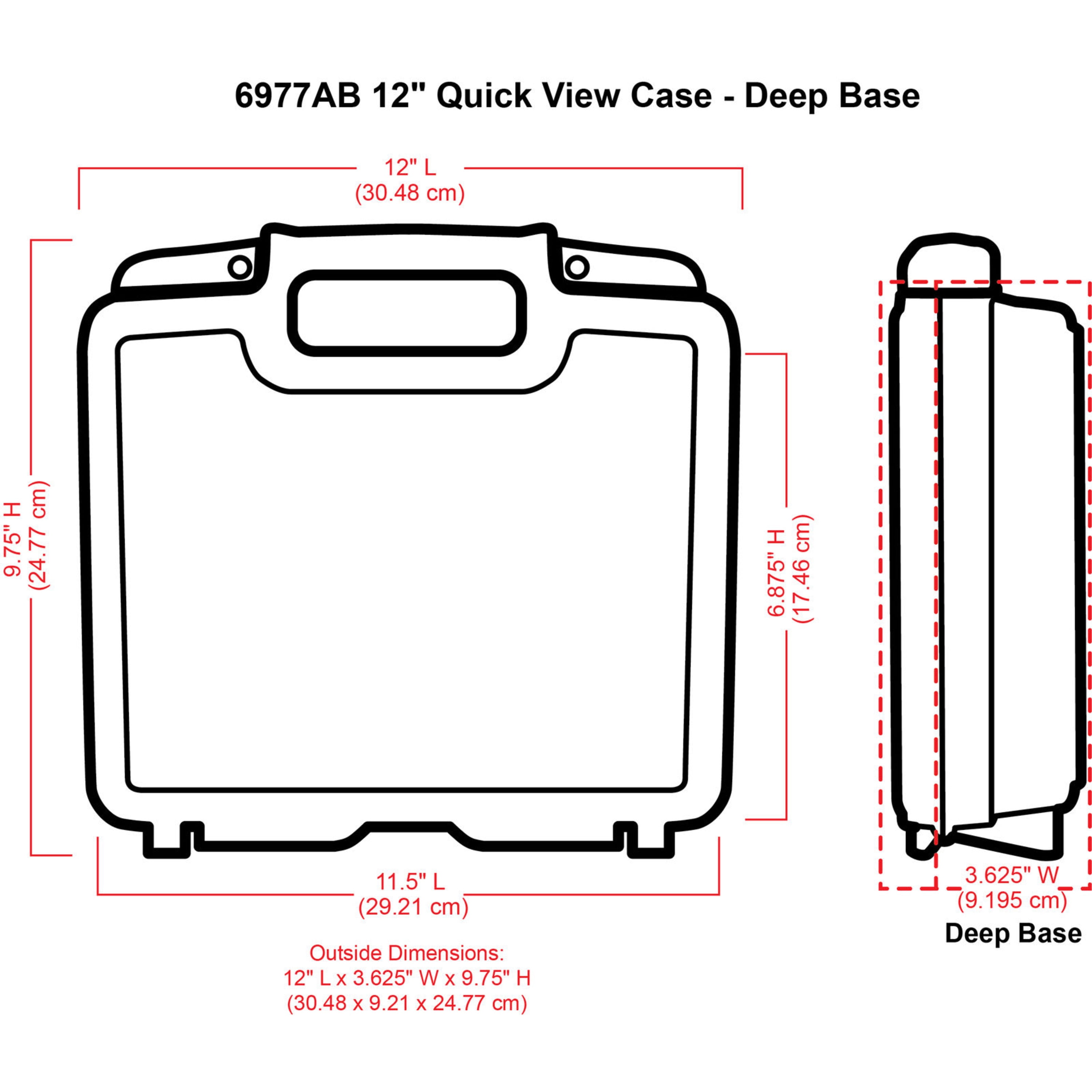 ArtBin Quick View Deep Base Carrying Case-12 X3.25 X9.875