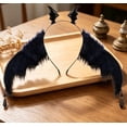 thumbnail image 4 of Halloween Devil Wing Headband, Red Black Dark Little Devil Headpiece, 12.6x14.2 Inch Party Photo Prop, 4 of 6