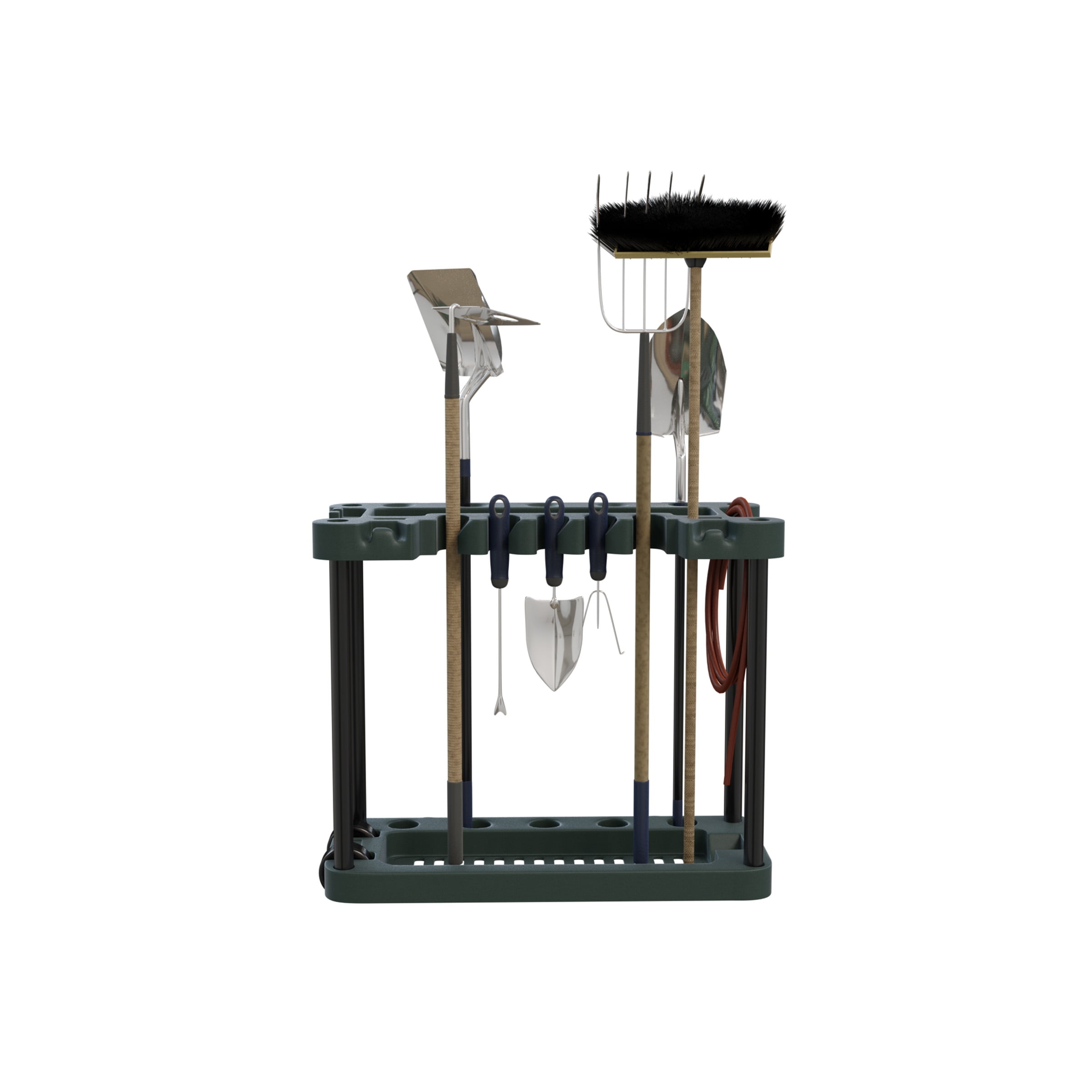 Rolling Garden Tool Storage Rack Tower Fits 40 Tools by Stalwart by Trademark Global LLC