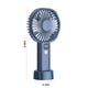 thumbnail image 3 of Ventilador pequeño y silencioso, recargable por USB, con cinco velocidades y pantalla digital inteligente., 3 of 7