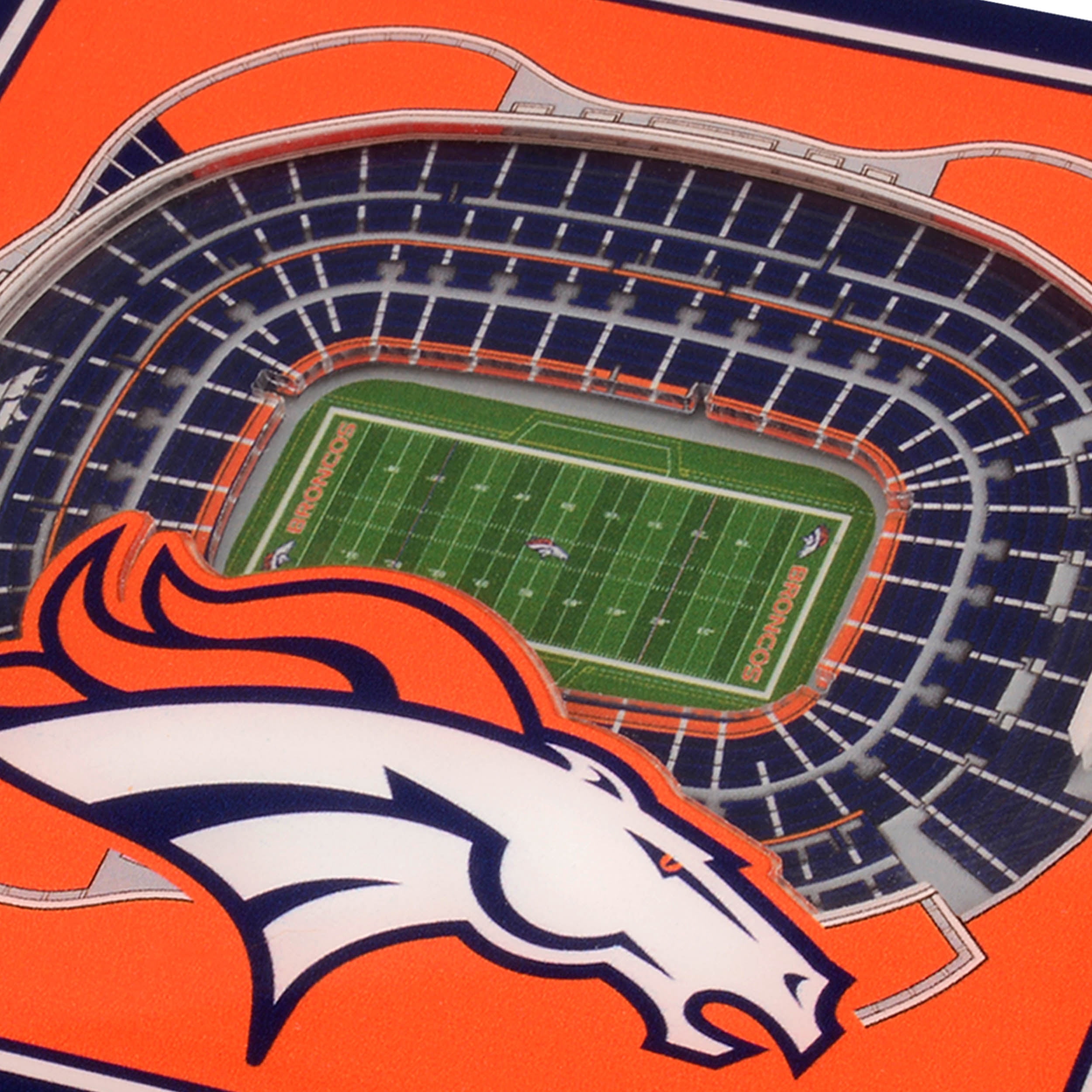 YouTheFan NFL Denver Broncos Stadiumview Cribbage