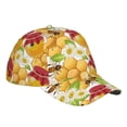 thumbnail image 3 of Disketp Bees Honeycomb Print Baseball Caps For Outdoor Sports Fashion Casual Outdoor Caps Men Women, 3 of 9