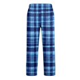 thumbnail image 7 of Dwellite Men's Plaid Dress Pants Fit Formal Pants Business Checked Trousers Color Block Lounge Pant with Pockets 2026 Sky Blue S, 7 of 7