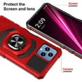 thumbnail image 7 of SPY CASE Case for Boost Mobile Celero 5G Plus 2023 7" Case with Tempered Glass Screen Protector Ring Kickstand Car Mount Shockproof Hard Phone Case Cover - Red, 7 of 7