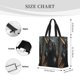 thumbnail image 3 of Fotbe Black And Gold White Horse Bolsa Tote con Estampado para Mujer, Bolsos con Cremallera, Bolsa de Hombro Casual de Gran Capacidad con Bolsillos Internos, 3 of 7