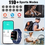 Smart Watch for Men Women, 2.01 AMOLED HD Curved Screen Smart Watch Fits for Android and iPhone, Bluetooth Calls/Answer, Fitness Tracker, 110+ Sport Modes, IP68 Waterproof Smartwatch, Gifts